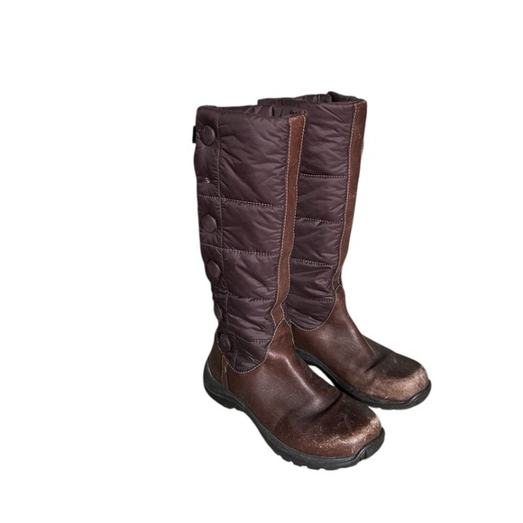 UGG Shoes - UGG Snowpeak Tall Winter  Leather with Quilted Nylon Shaft and Buttons - 7